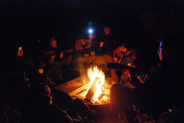 Night Camp fire